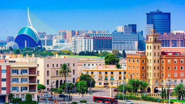 La città di Valencia ed i territori circostanti